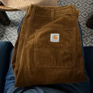 Carhartt WIP Simple Pant in Brown Corduroy
